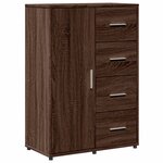 vidaXL Buffets 2 Pièces chêne marron 60x31x84 cm bois d'ingénierie
