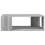 vidaXL Table basse sonoma gris 89 5x48x30 cm bois d'ingénierie