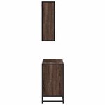 vidaXL Ensemble de meubles de salle de bain 2 Pièces Chêne marron