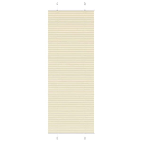 vidaXL Store plissé crème 80x200 cm largeur du tissu 79 4 cm polyester
