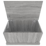 vidaXL Boîte de rangement sonoma gris 70x40x38 cm bois d'ingénierie