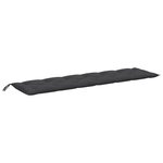 vidaXL Coussins de banc de jardin lot de 2 anthracite mélangé tissu