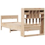 vidaXL Lit bibliothèque sans matelas 90x190 cm bois de pin massif