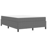 vidaXL Cadre de lit avec matelas Gris clair 160 x 200 cm tissu