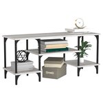 vidaXL Meuble TV sonoma gris 102x35x45 5 cm bois d'ingénierie