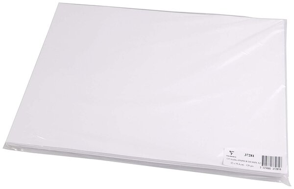 Paquet de 125 Feuilles dessin A2 120g CLAIREFONTAINE