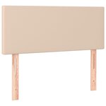 vidaXL Sommier à lattes de lit avec matelas LED Cappuccino 120x200 cm