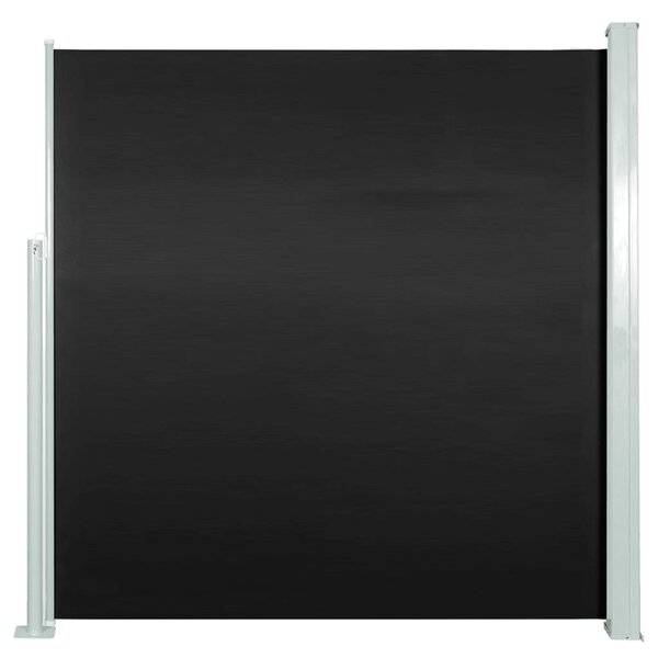 vidaXL Auvent latéral rétractable de patio 140x300 cm Noir