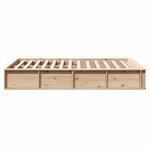 vidaXL Cadre de lit Pin massif 210 x 158 x 30 cm Pin massif