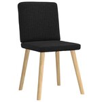 vidaXL Chaises à manger lot de 4 noir tissu