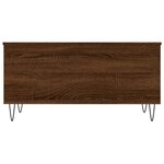 vidaXL Table basse Chêne marron 90x44 5x45 cm Bois d'ingénierie