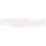 vidaXL Tiroirs de lit 2 Pièces blanc Bois de pin massif