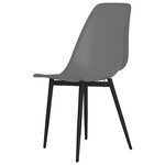 vidaXL Chaises à manger lot de 6 gris PP