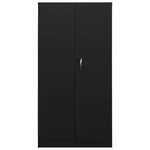 vidaXL Armoire à casiers Noir 90x40x180 cm Acier