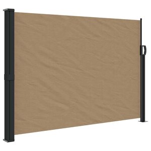 vidaXL Auvent latéral rétractable taupe 140x600 cm