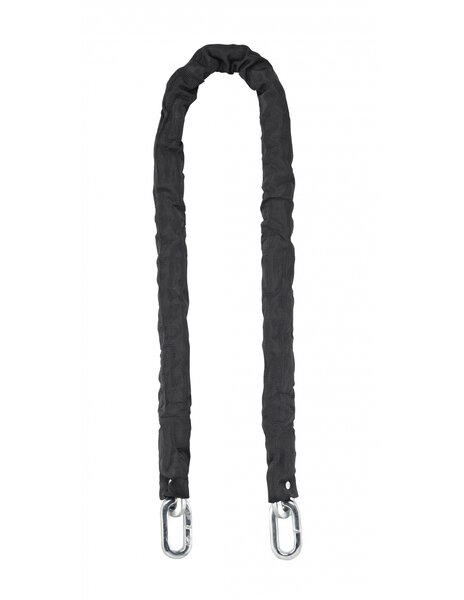 THIRARD - Chaîne acier gainé nylon Loops vélo moto barrières 1.2m noir - THIRARD