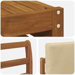 vidaXL Ensemble de canapé d'angle avec coussin 6 Pièces Naturel et Beige