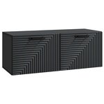 vidaXL Meuble TV mural Noir 78 5 x 31 x 30 cm Bois d'ingénierie