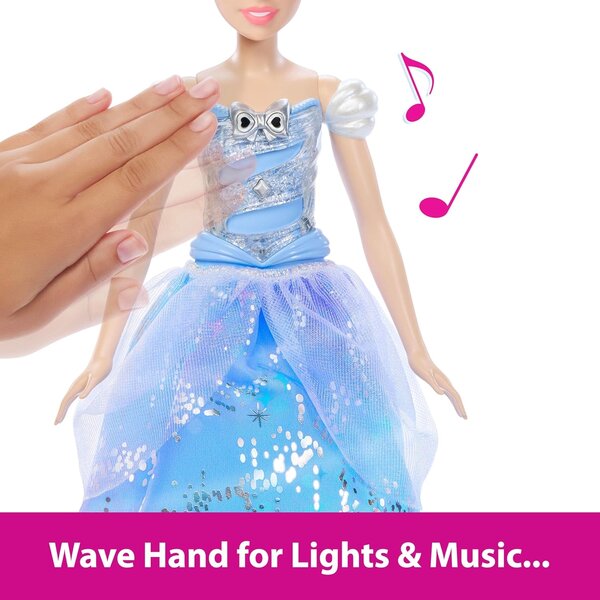 Poupée Princesse Cendrillon Mattel – X3960 – Musique Et Lumière – Vintage – Occasion