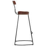 vidaXL Tabourets de bar lot de 2 49x43x103 cm bois de manguier massif