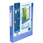 Boite De Classement À Pression Dos 40mm Polypropylène Chromaline 7/10e Krea Cover - Bleu - X 5 - Exacompta