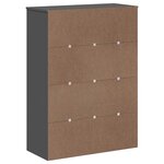 vidaXL Dessus pour buffet VIKEN gris anthracite bois d'ingénierie