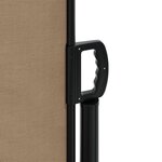 vidaXL Auvent latéral rétractable taupe 120x1200 cm