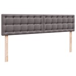 VidaXL Cadre de lit ottoman avec matelas gris 200x200 cm similicuir