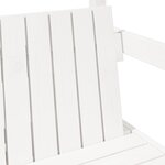 vidaXL Banc avec toit blanc 117 5x70x176 5 cm bois de pin massif