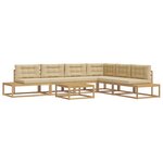 vidaXL Ensemble de canapés d'extérieur Blanc 79 x 79 x 37 cm Polyester