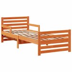vidaXL Cadre de lit Brun cire 80 x 200 cm Bois d'ingénierie
