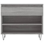 vidaXL Armoire à chaussures Sonoma gris 70x36x60 cm Bois d'ingénierie