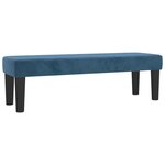 vidaXL Sommier à lattes de lit et matelas Bleu foncé 140x200cm Velours