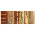 vidaXL Ensemble de bar 7 Pièces Bois de récupération et cuir véritable