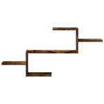 vidaXL Étagère murale chêne fumé 104x15x49 cm bois d'ingénierie