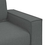 vidaXL Canapé Fauteuil Gris Foncé 100x78x84 cm Tissu