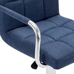 vidaXL Chaises de bar lot de 2 bleu tissu