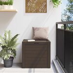 vidaXL Boîte de stockage de jardin Marron 58 5x46x55 cm Polypropylène
