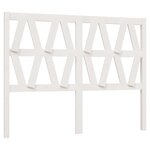 vidaXL Tête de lit Blanc 126x4x100 cm Bois massif de pin