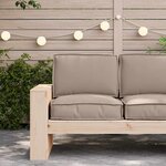 vidaXL Set de coussins de palette 2 Pièces Taupe Tissu Oxford