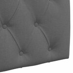 vidaXL Tête de lit suspendue Gris foncé Tissu