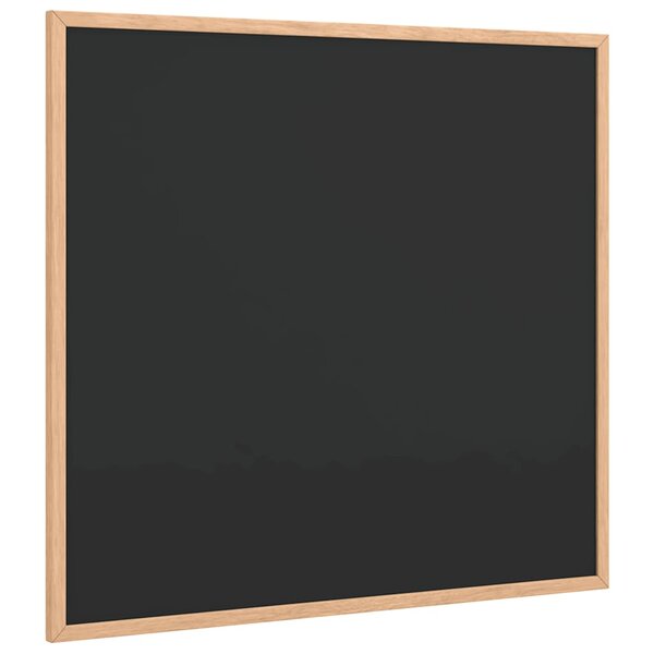 vidaXL Tableau noir avec cadre en bois de pin massif noir 60x55 cm