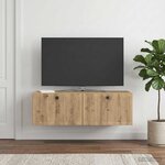 vidaXL Meuble TV mural 98 x 41 x 30 cm Chêne artisanal