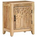 vidaXL Table de chevet 40x30x50 cm Bois de manguier massif