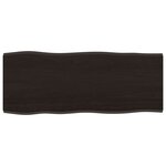 vidaXL Dessus de table bois chêne massif traité bordure assortie