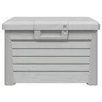vidaXL Boîte à coussins d'extérieur gris 73x50 5x46 5 cm polypropylène