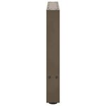 vidaXL Pieds de table basse en acier naturel 2 pièces 60 x (42-43) cm Acier