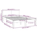 vidaXL Cadre de lit sans matelas 120x190 cm