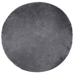 vidaXL Tapis en fausse Tafalla Anthracite Ø 200 cm Polyester