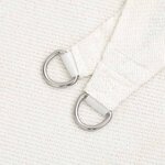 vidaXL Voile d'ombrage 160 g/m² Blanc 5x7 m PEHD